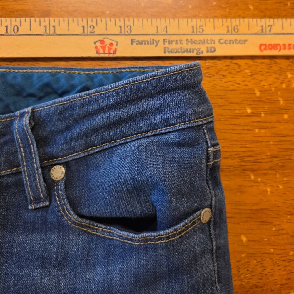 Paige Skyline Ankle Peg Jeans Women's 27 Blue Mid Rise Skinny Denim USA Stretch - Picture 5 of 10